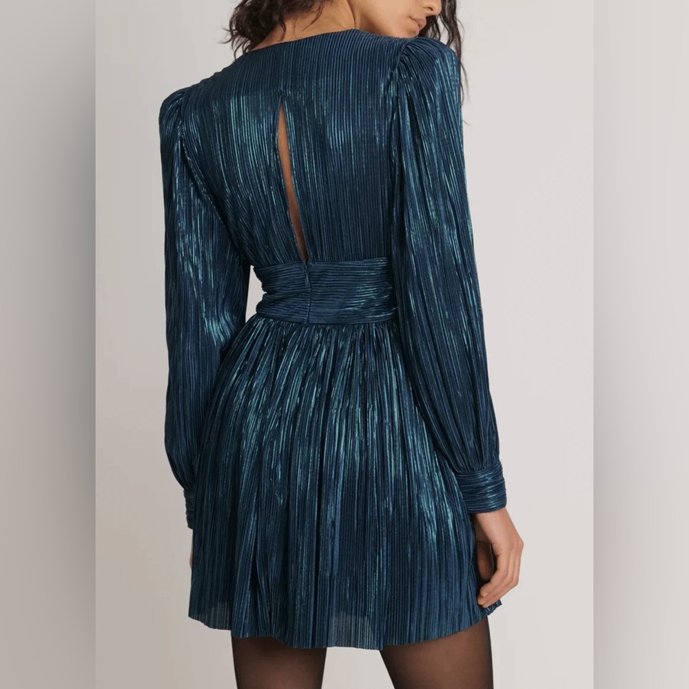Sabina Musayev Adi Dress Metallic Green sz small - Picture 4 of 4